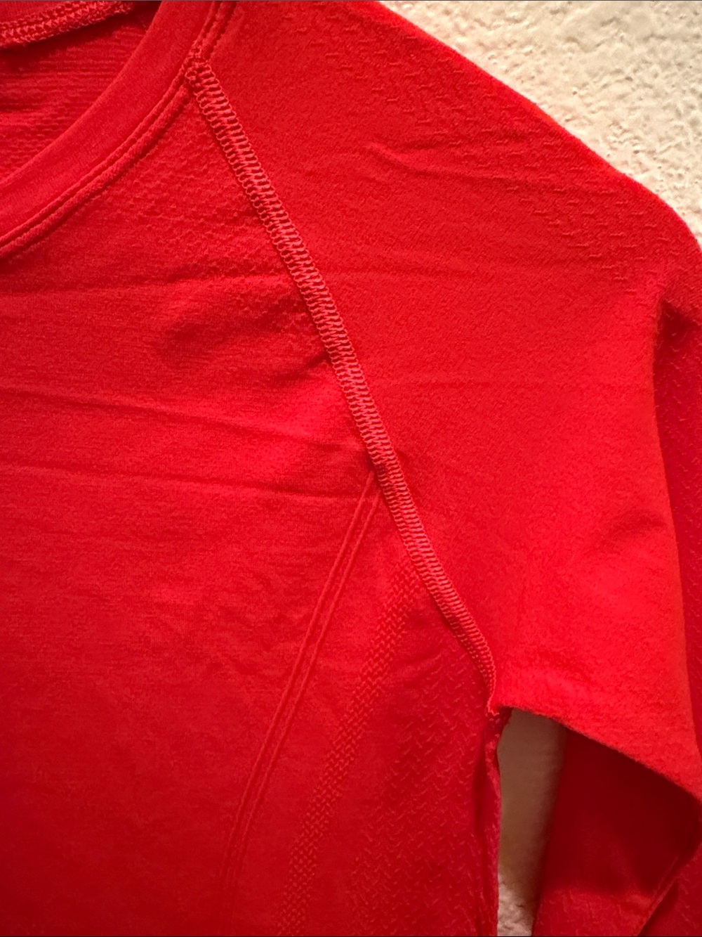 CALIA Red Seamless Long Sleeve Crew Neck Top - Picture 5 of 8
